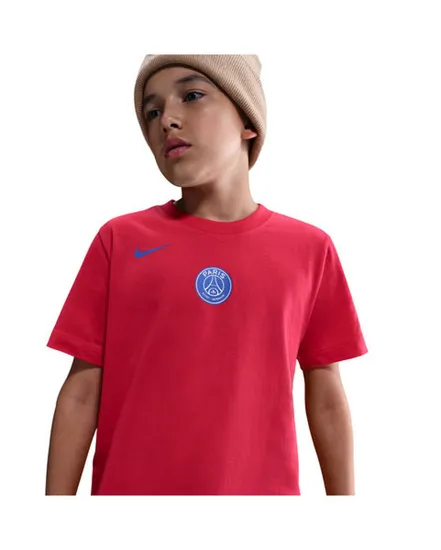 T-shirt de football Enfant plus agé PSG U NK T90 REMIX TEE Rouge