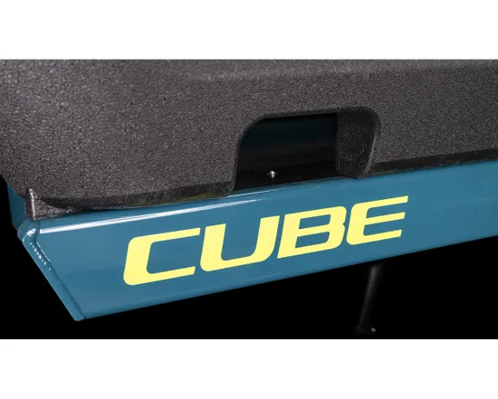 Vélo électrique cargo CARGO HYBRID 500 Bleu/Jaune Citron