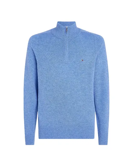 Pull Homme Lambswool Zip Mock