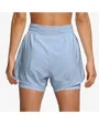Short Femme W NK ONE DF HR 3IN 2N1 SHORT Bleu