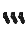 Lot de 3 paires de chaussettes U J ED CUSH POLY ANKLE 3PR 144 Noir