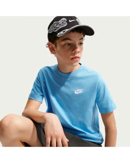 T-shirt Garçon K NSW TEE EMB FUTURA LBR Bleu