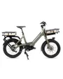 Vélo électrique Cargo Unisexe G-LIFE COMPACT CARGO 482 Wh Vert Kaki