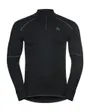 T-shirt manches longues 1/2 ZIP Homme X-WARM ECO Noir