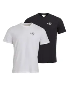 Lot de 2 t-shirts Homme SS 30S CLASSIC MICRO MONOLOGO TE Noir