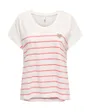 T-shirt manches courtes Femme ONLEMILY LIFE S/S HEART TOP CS JRS Blanc