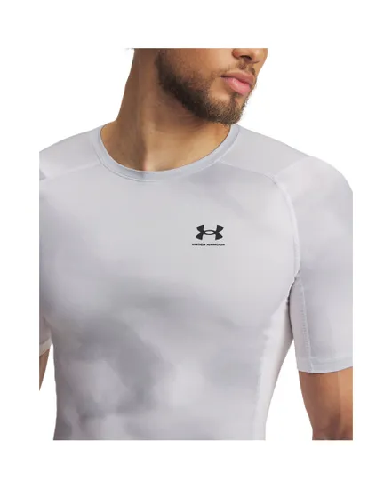 T-shirt Homme UA HG ARMOUR PRINTED SS Blanc