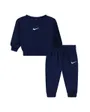Ensemble de survetement Bébé NKN ESSENTIAL FLEECE CREW SET Bleu