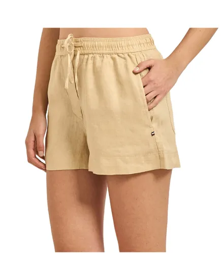 Short Femme Lin Pull On