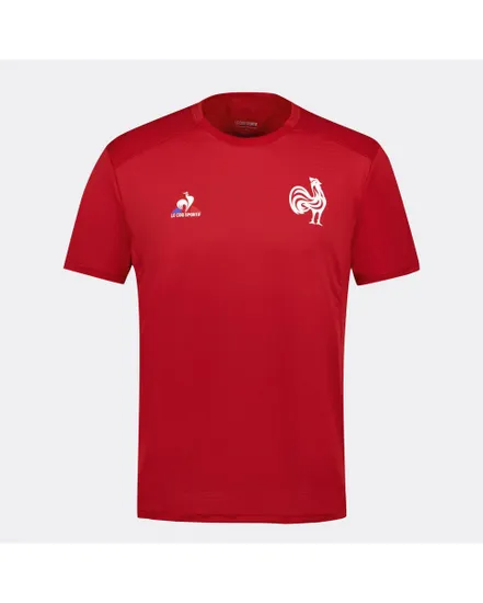 T-shirt Homme FFR TRAINING COMM TEE SS M ROUGE COQ INT Rouge