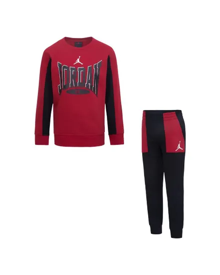 Survêtement Garçon RETRO JORDAN CREW SET Noir