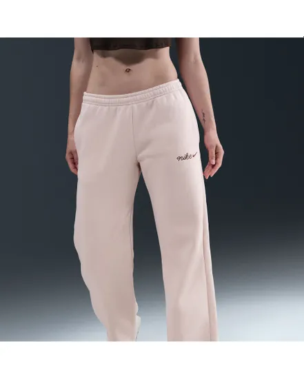 Pantalon de survetement Femme W NSW PHNX FLC STRGHT LEG PNT Rose