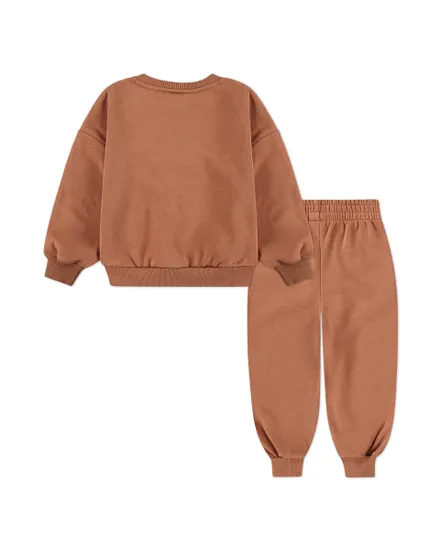 Ensemble de survetement Bébé NKN ESSENTIAL FLEECE CREW SET Orange