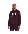 Sweat à capuche Homme UA RIVAL FLEECE LOGO HD Bordeaux