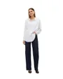 Chemisier Femme VMNORA LS OVERSIZE SHIRT WVN GA NOOS Blanc