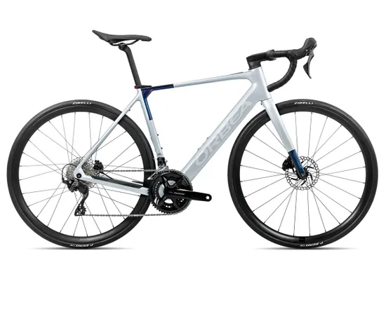 Vélo de route électrique GAIN M30 Argent/Bleu