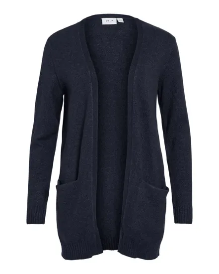 Cardigan Femme VIRIL OPEN L/S KNIT CARDIGAN NOOS Bleu nuit