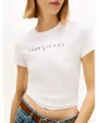 T-shirt Femme TJW SLIM LINEAR TEE EXT Blanc