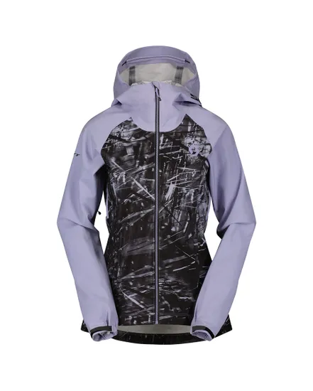 Veste imperméable Femme TRAIL STORM WATERPROOF Violet/Noir