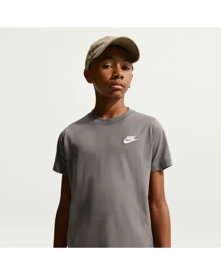 T-shirt Garçon K NSW TEE EMB FUTURA LBR Gris