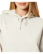 Sweat à capuche Femme A- LOGO EMB FRENCH TERRY PO HOOD Vanille Chiné