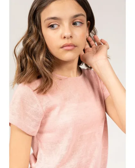 T-shirt manches courtes Enfant GLITTER TO G Rose