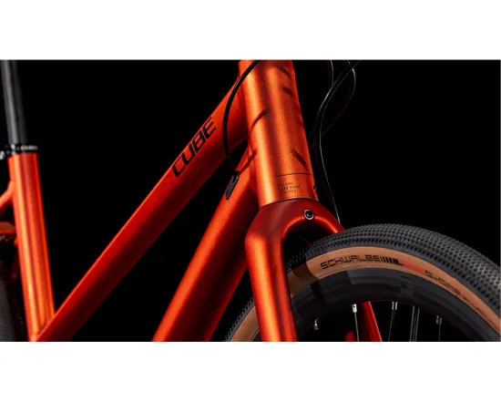 Vélo trekking Femme NULANE PRO Orange