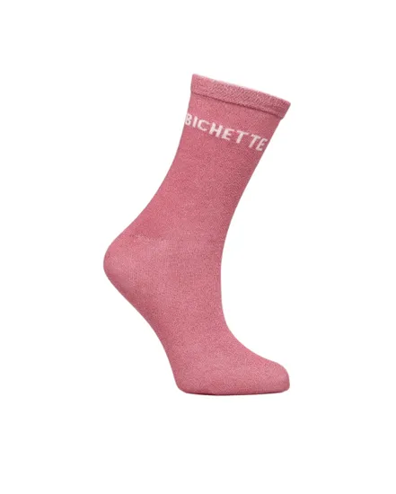 Chaussettes Femme SOLIA LUREX SOCKS Rose