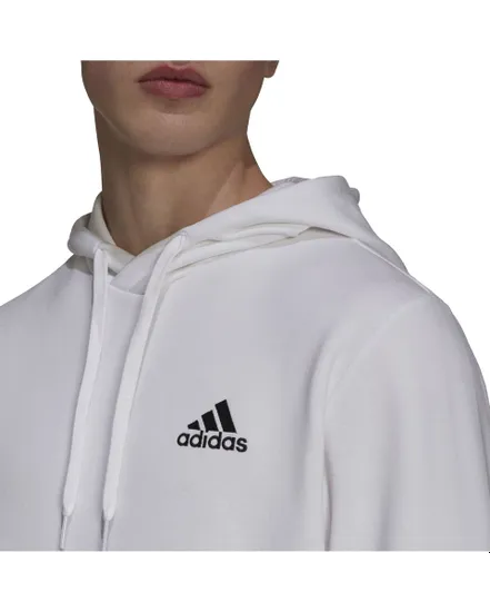 Sweat à capuche manches longues Homme M FEELCOZY HD Blanc