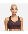Brassière Femme W NK SWSH MED SPT BRA Bordeaux