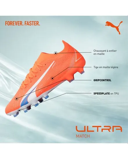 Crampons football Unisexe ULTRA MATCH FG/AG Orange