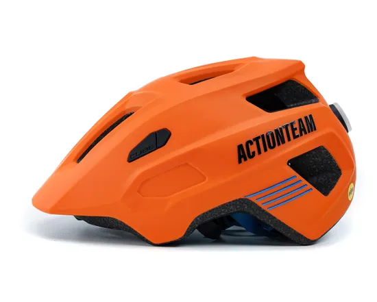 Casque VTT Enfant LINOK X ACTIONTEAM Orange/Bleu Mat