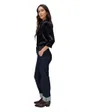 Jean Femme SECRET CHINO STRAIGHT DENIM Bleu Foncé