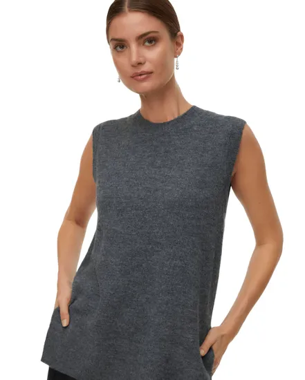 Gilet Tricoté Femme Vmlefile Sl O-Neck Pullover Noos