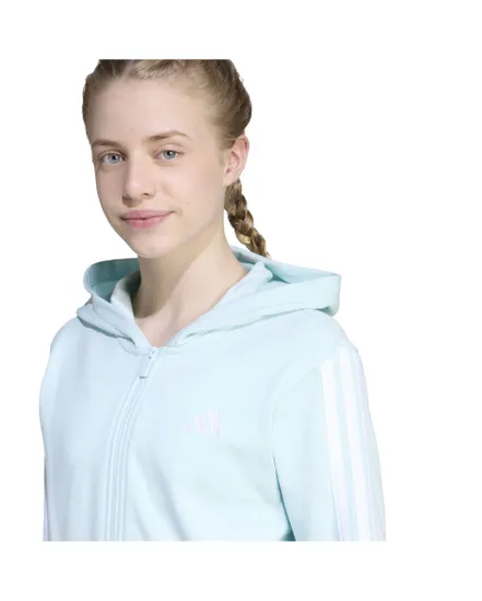 Sweat zip à capuche Fille JG 3S FT FZ CRO Bleu