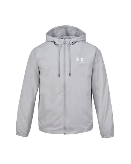 Veste zip à capuche Homme UA RIVAL WVN WINDBREAKER Gris