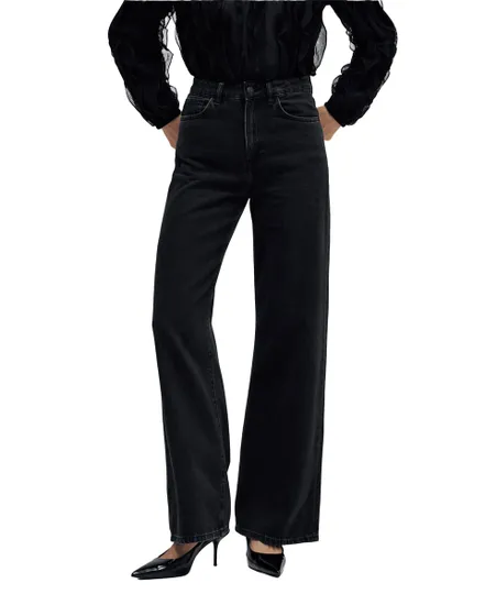 Jeans Femme Salsa Wide Basic Wash Noir