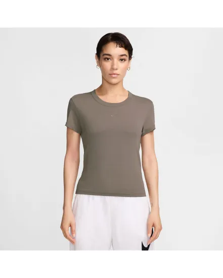 T-shirt Femme W NSW NK CHLL KNT MD CRP Marron