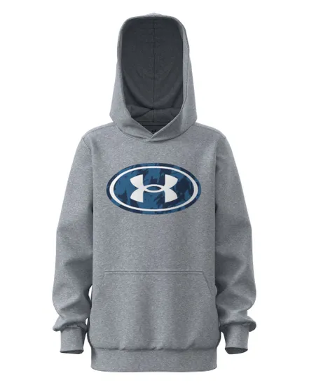 SWEAT À CAPUCHE GARÇON UA B RIVAL FLC KEY PT FIL HD Gris