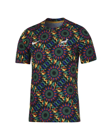 Maillot de rugby Homme SPRINGBOKS MENS NIKE PRE-MATCH SS TOP Multicolore