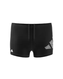 Short de natation court Enfant 3 BAR LOG BOXER Noir