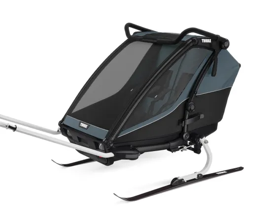 Remorque pour enfant 2 places CHARIOT CAB Gris