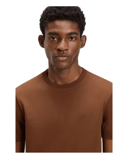 T-shirt col rond Homme THOMPSON Brun Clair,