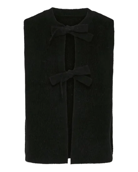 Gilet Femme Pcsilly Sl Rev Tie Vest