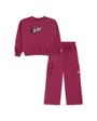 Ensemble de survetement Fille NKG PO CREW CARGO FT PANT SET Rose