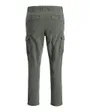 Pantalon carotte Homme JPSTACE ARTHUR DOBBY CARGO SN Gris
