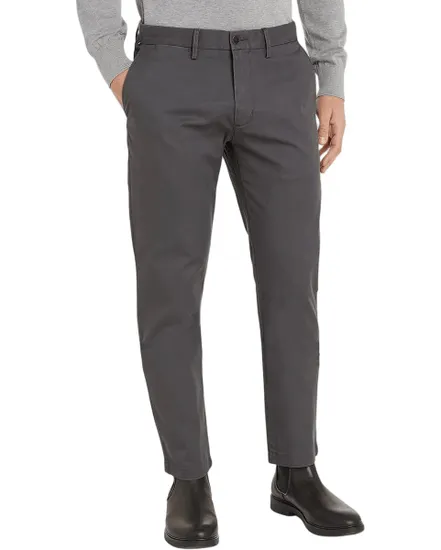 Pantalon chino Homme CORE DENTON 1985 PIMA COTTON Gris Foncé
