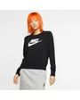 Sweatshirt femme W NSW ESSNTL CREW FLC HBR Noir
