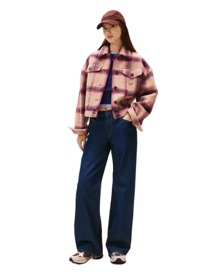 Veste trucker Femme WOOL TRUCKER JACKET Rose/Beige