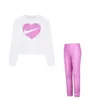 Ensemble Enfant AOP L/S TEE et LEGGING SET Blanc